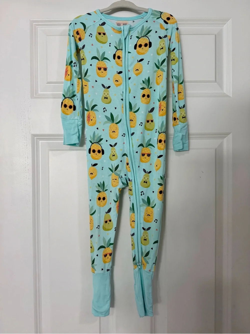 Little Sleepies Kids Pineapple Print One-Piece Pajama - Mint
